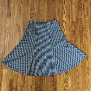 Black and White Chevron skirt